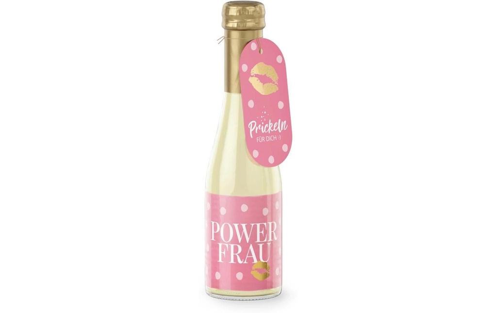 Trendcompany Idea regalo Vin mousseux Powerfrau 0.2 l