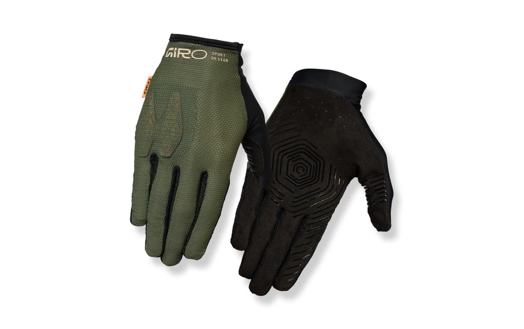Giro Gant de rodéo Gr. S, Noir/Vert foncé