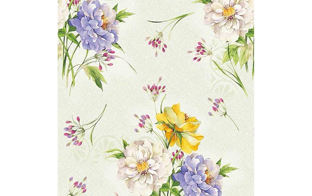Hubatka Nappe Ideal, Bouquet de fleurs, rond, ⌀ 140 cm