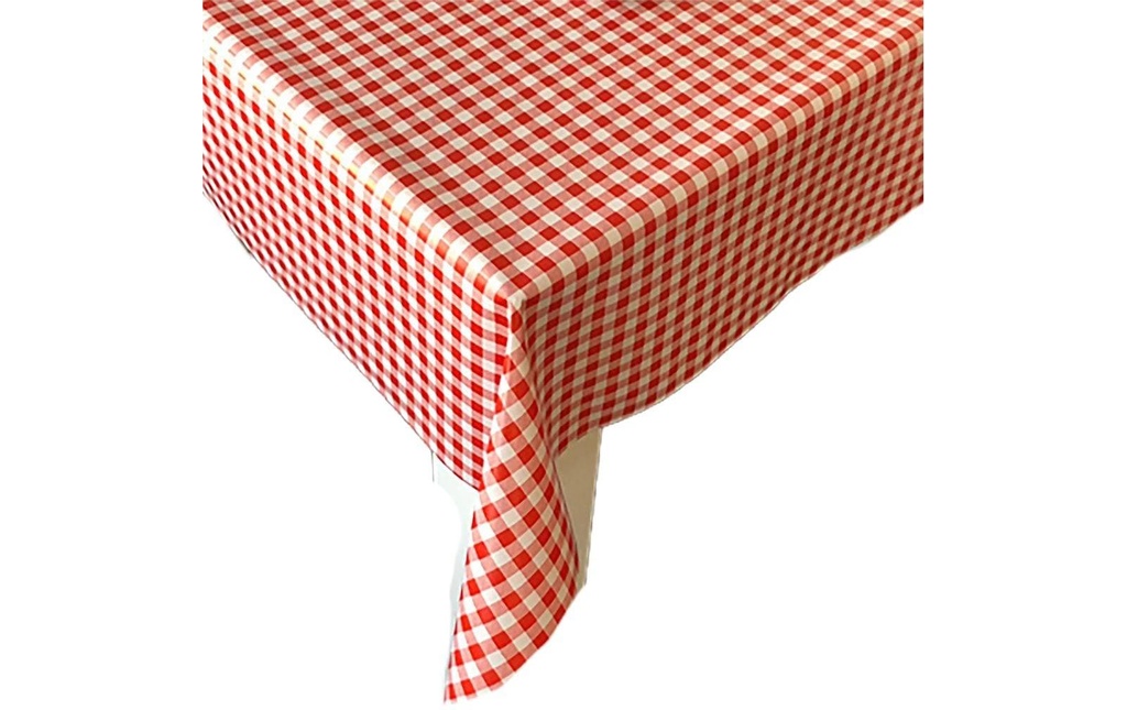 Hubatka Nappe Ideal, Carreau rouge, 140 x 220 cm