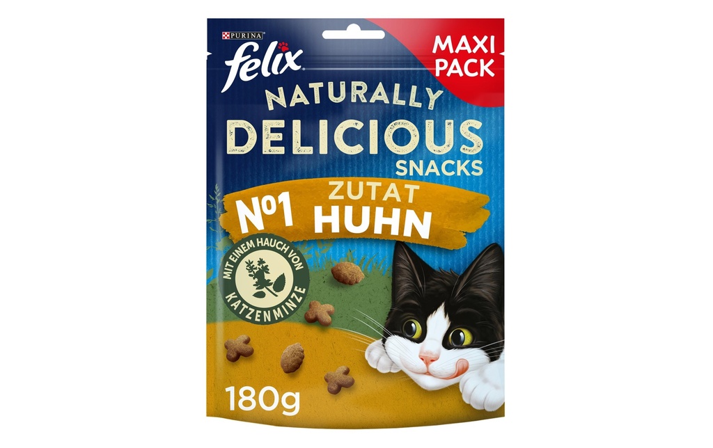 Felix Collation pour chat Poulet Naturally Delicious 180 g