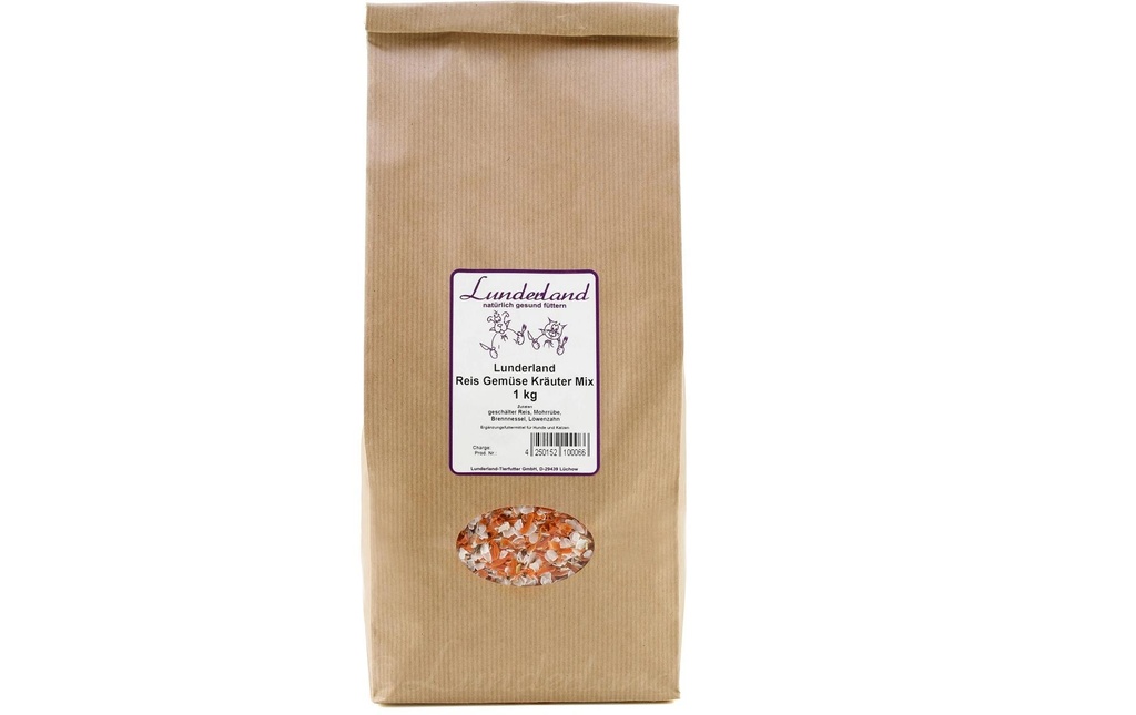 Lunderland Riz Légumes Herbes Mix Flocons pour régimes spéciaux 5 kg