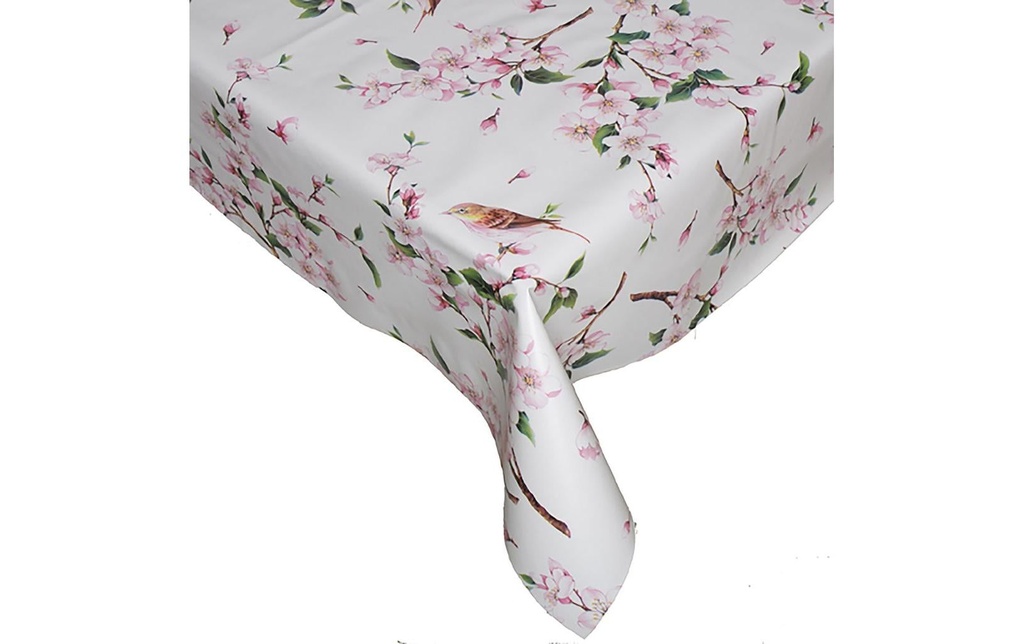 Hubatka Nappe Ideal, Fleurs de cerisier, 140 x 260 cm