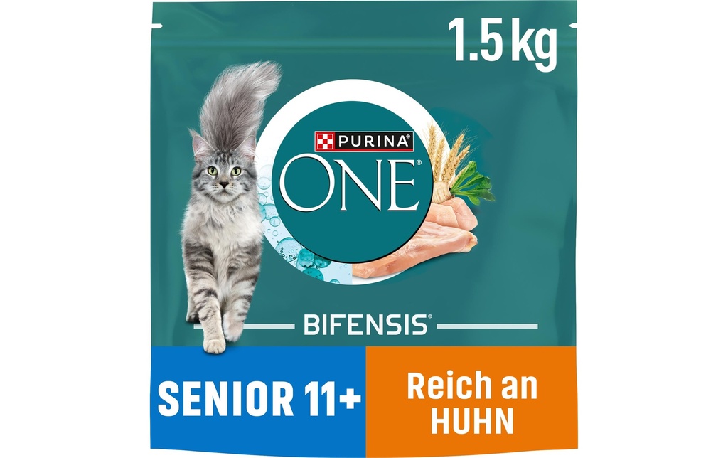 Purina ONE Alimentation sèche Senior 11+ Poulet 1.5 kg