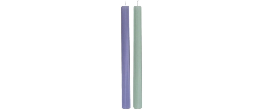 Villeroy & Boch Bougies Fleur 2 pièces, Bleu/Vert