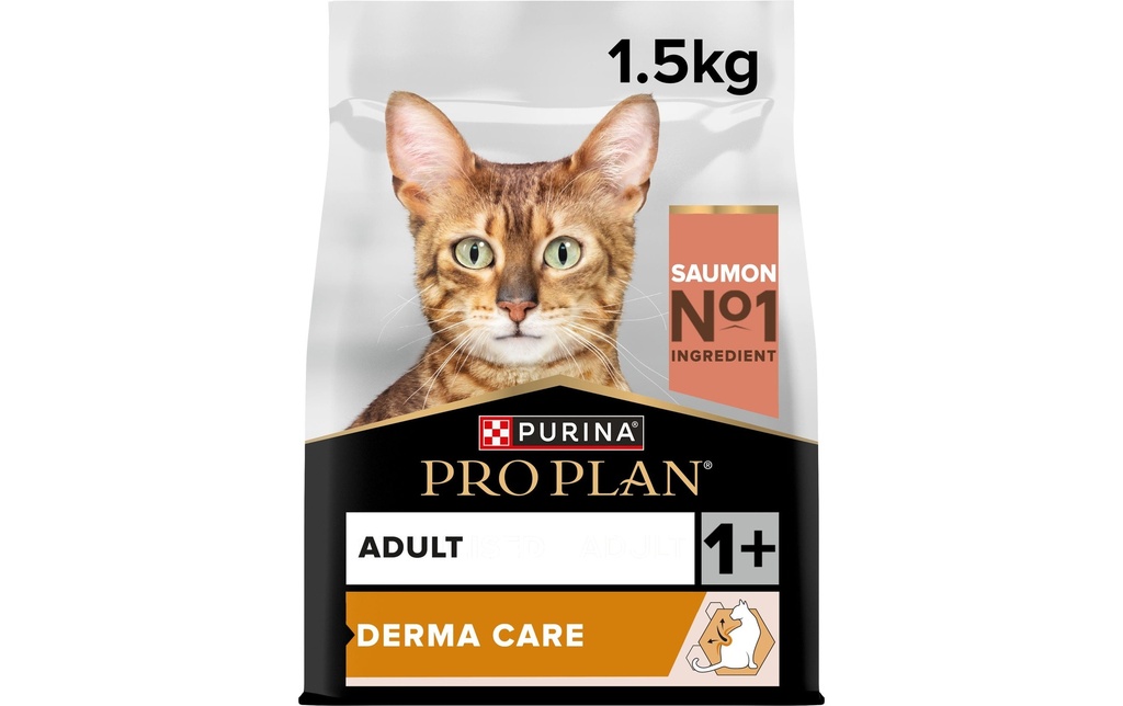 Purina Pro Plan Alimentation sèche Adult Derma Care saumon 1.5 kg