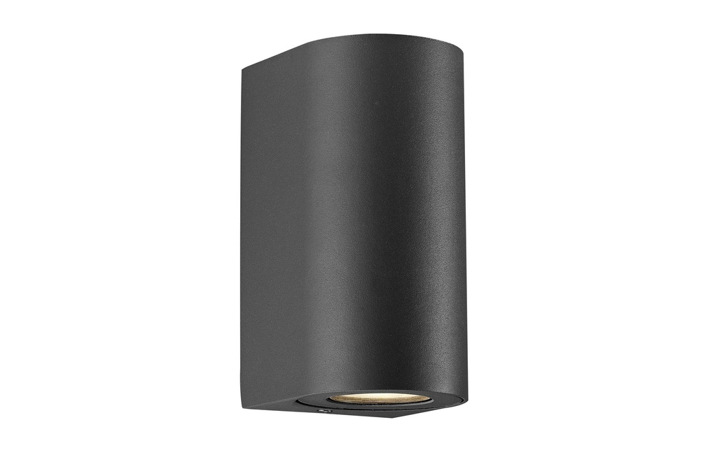 Nordlux Lampe murale Canto Maxi 2 2 x 28W, GU10, IP44, noir