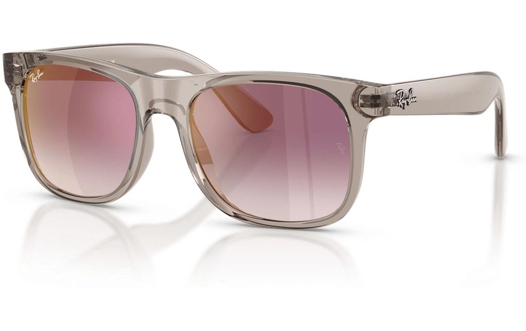 Ray-Ban Lunettes de soleil pour enfants Junior Justin Gris transparent / rouge