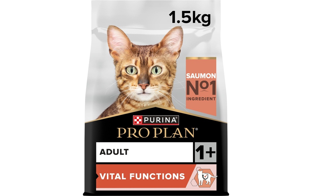 Purina Pro Plan Alimentation sèche Adult Vital Functions saumon 1.5 kg