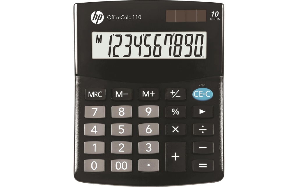 HP Calculatrice OfficeCalc 110 Plastique/métal noir