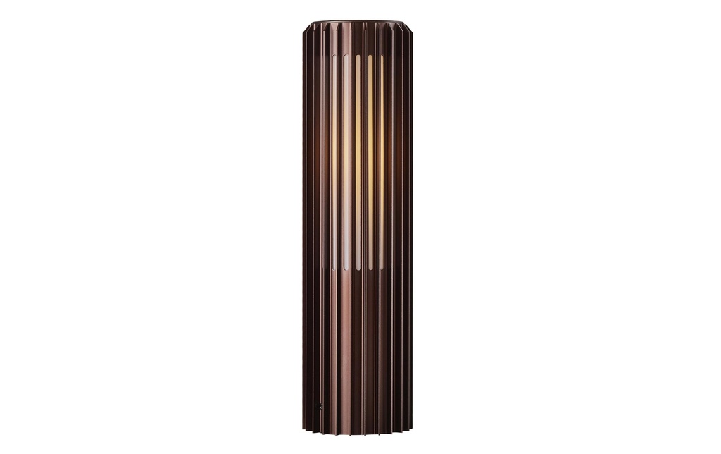 Nordlux Borne d'éclairage Aludra 45 15W, E27, IP44, marron
