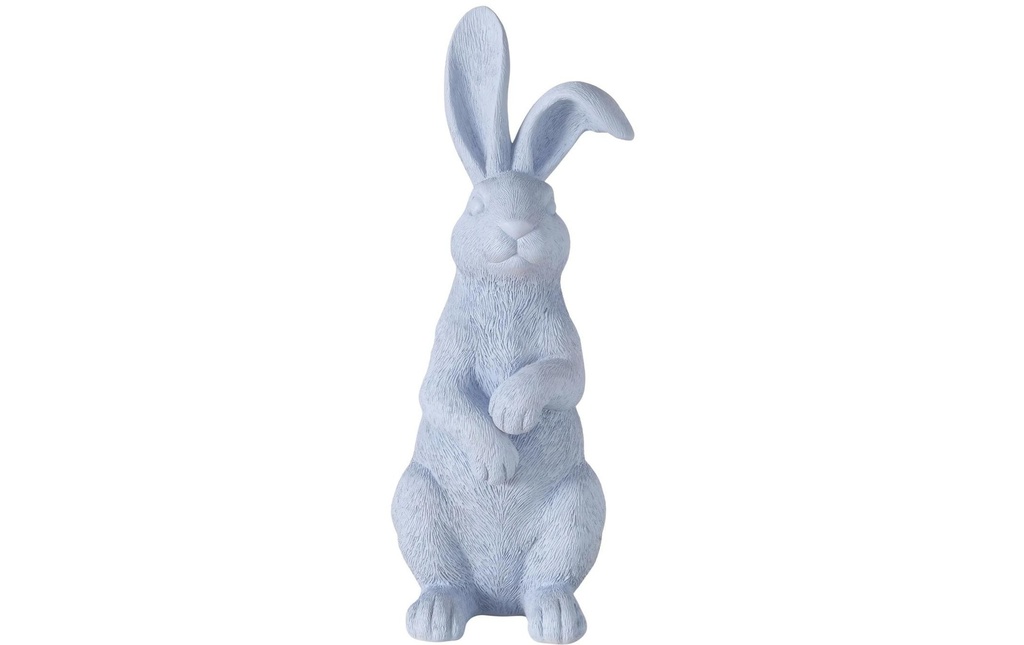 Boltze Présentoir Lapin Bengt Bleu, 43 cm