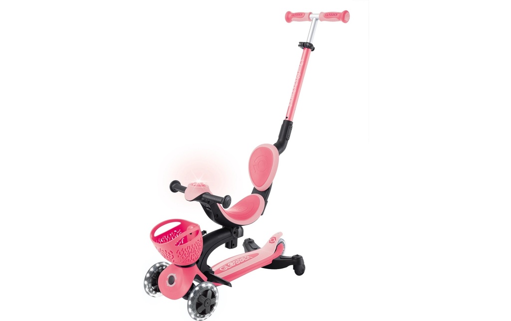 GLOBBER Patinette GO UP Baby Lights 360° Rose