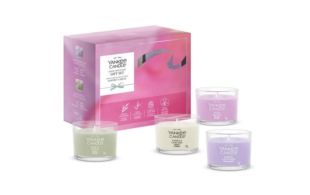 Yankee Candle Signature Coffret cadeau 4 mini-votifs remplis