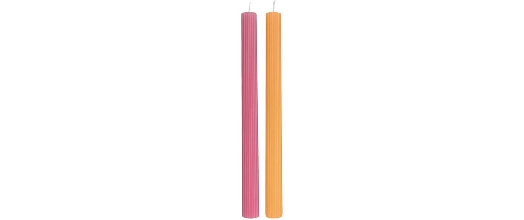 Villeroy & Boch Bougies Fleur 2 pièces, Rouge/Jaune