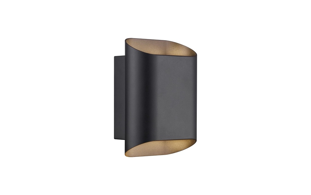 Nordlux Lampe murale Nico 22 Round Max 15W, GU10, IP54, noir