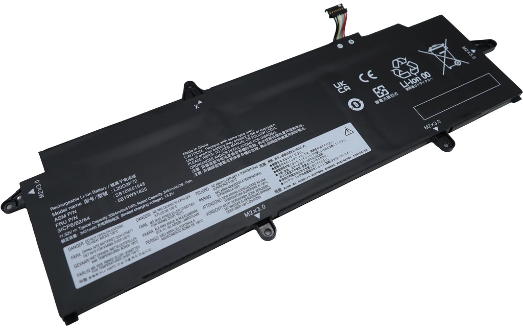 Vistaport Notebook Batteries für Lenovo VIS-53-X13G2G3
