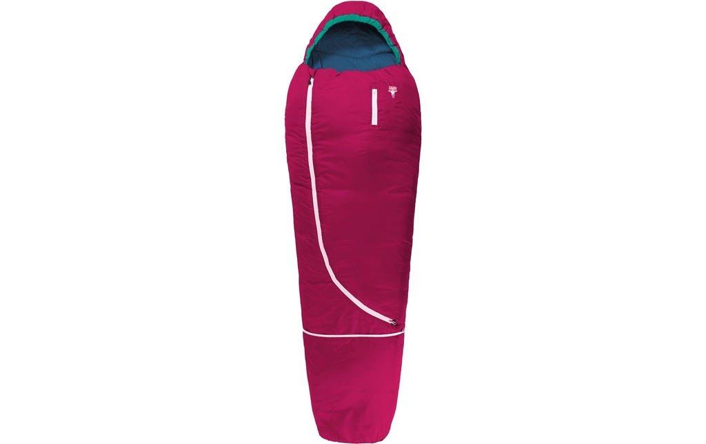 Grüezi Bag Sac de couchage en laine World Traveller 100-170 cm, rouge framboise
