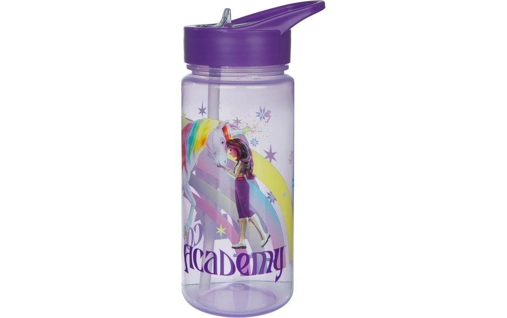 Scooli Gourde Académie Unicorn 500 ml, Transparent/Violet