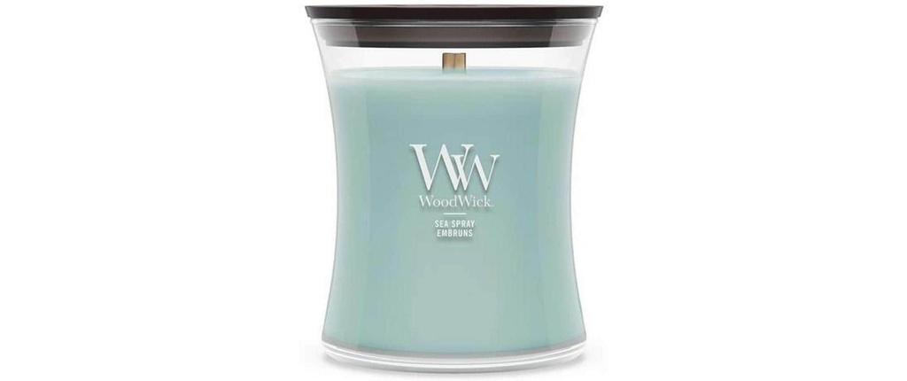 Woodwick Bougie parfumée Sea Spray Medium Jar