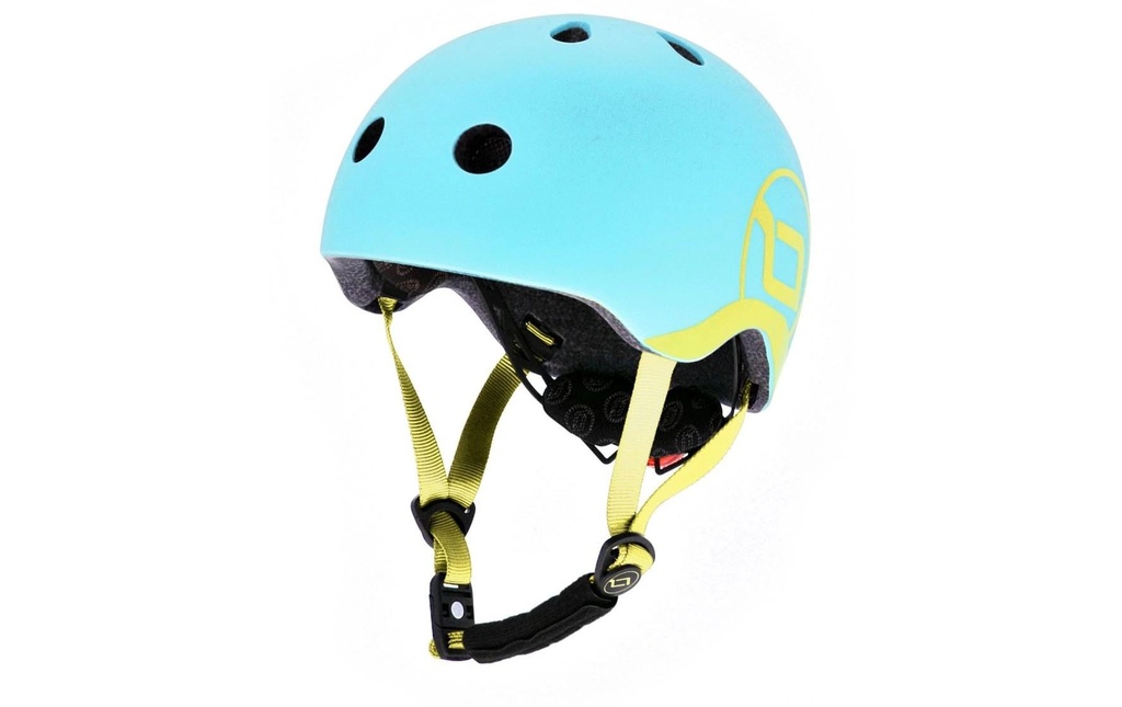 Scoot and Ride Casque pour enfants Blueberry Bleu/Jaune, XXS-S/45 - 50