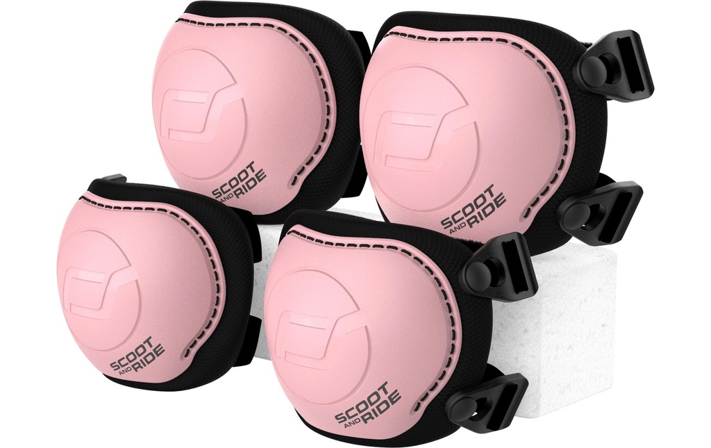 Scoot and Ride Genouillères & coudières Set S Rose
