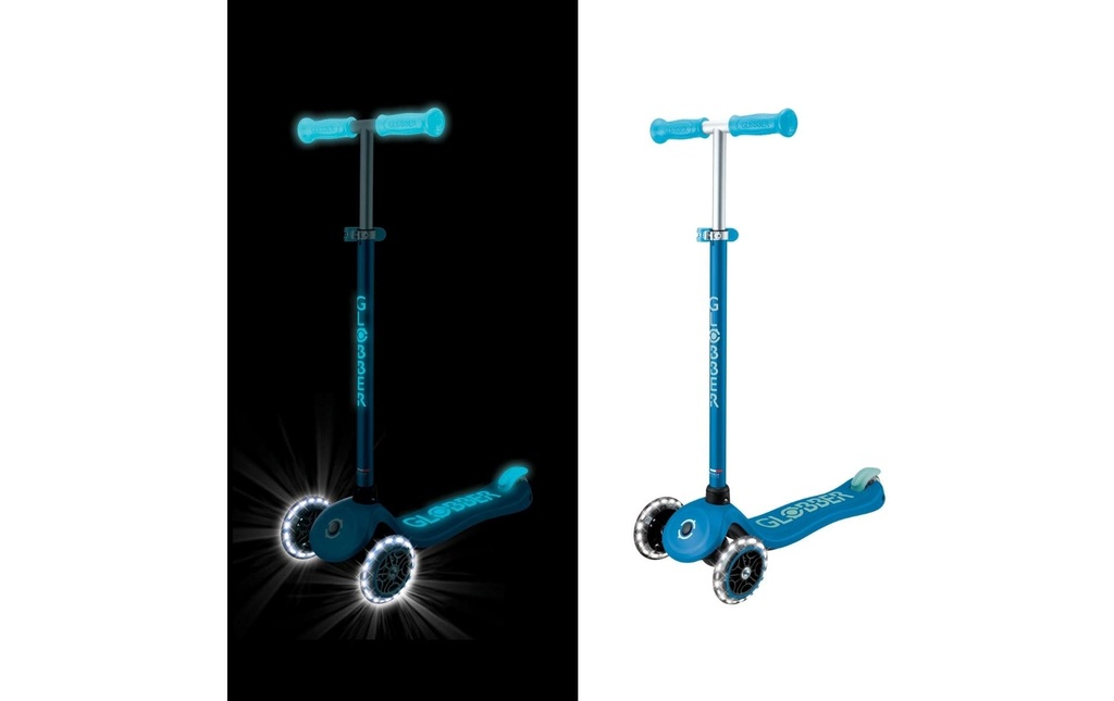 GLOBBER Patinette Primo Plus Glow Lights Bleu