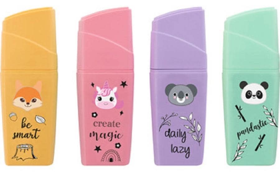 Eberhard Faber Surligneur Mini Animal 4 pièces