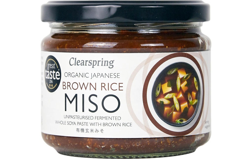 Clearspring Sauce Miso de riz brun japonais bio 300 g