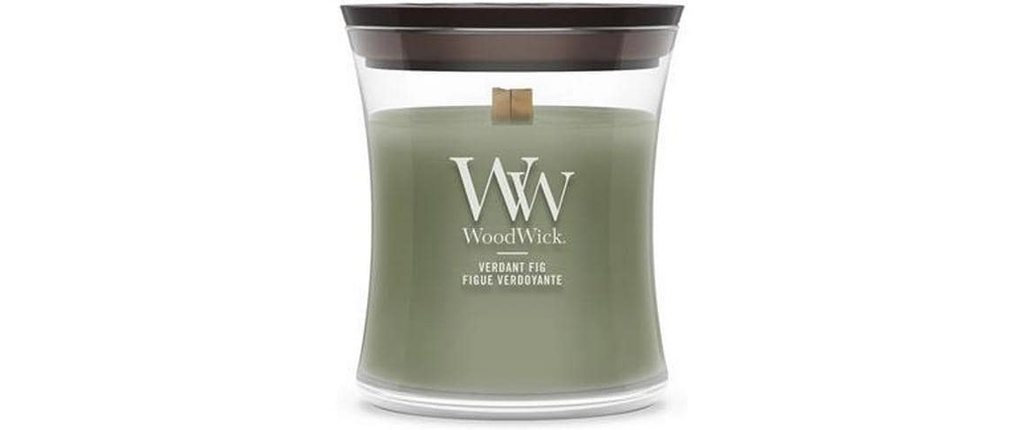Woodwick Bougie parfumée Verdant Fig Mini Jar