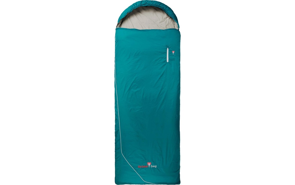 Grüezi Bag Sac de couchage Laine Camp Comfort 4 °C R 185 cm, turquoise