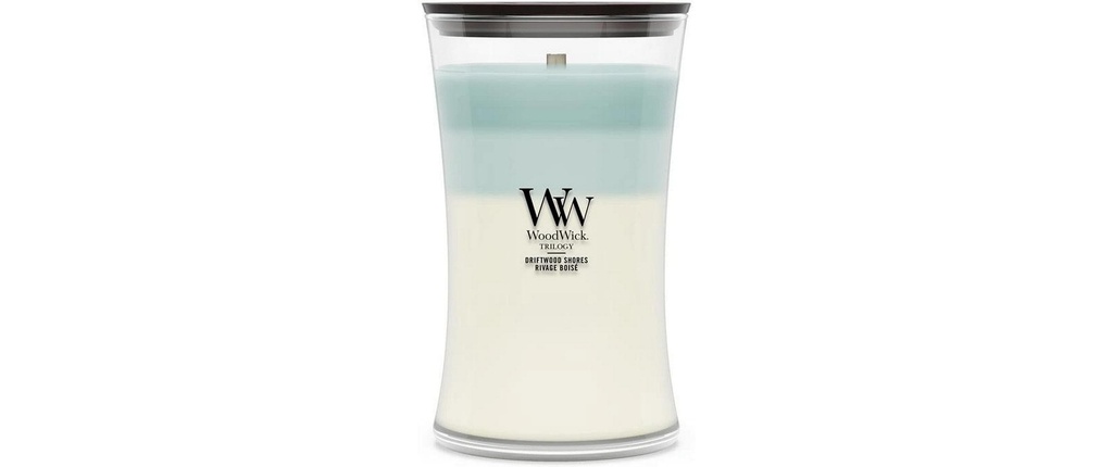 Woodwick Bougie parfumée Driftwood Shores Trilogy Large Jar