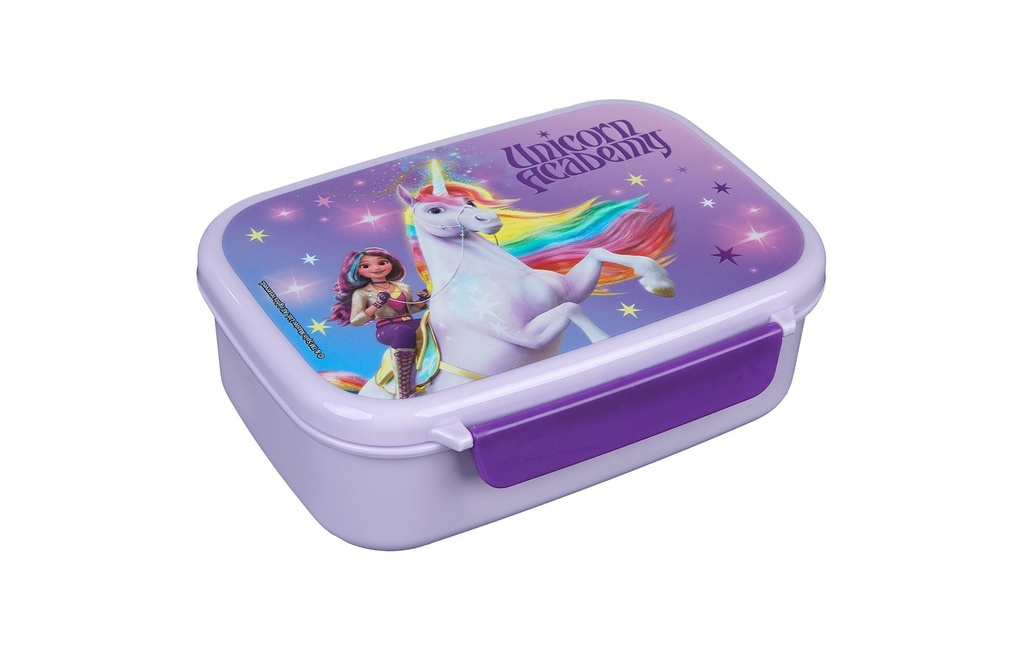 Scooli Boîte casse-croûte Académie Unicorn Violet/Multicolore