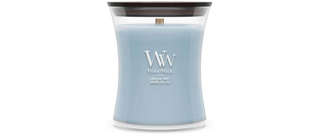 Woodwick Bougie parfumée Lakeside Mist Medium Jar