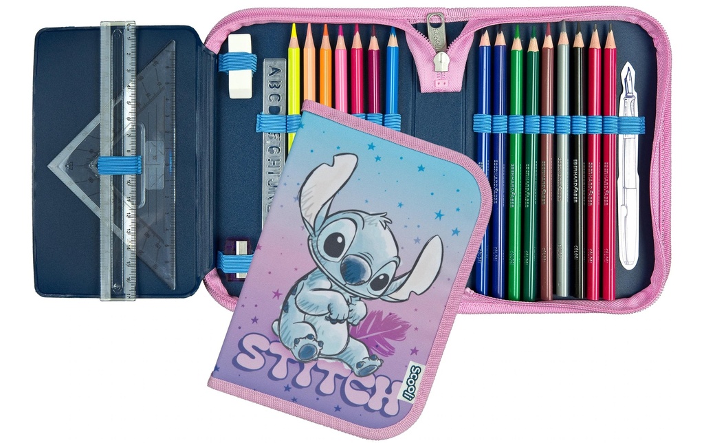 Scooli Trousse Lilo et Stitch rempli
