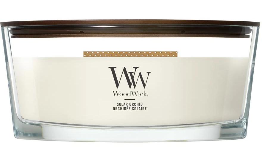 Woodwick Bougie parfumée Solar Orchid Ellipse