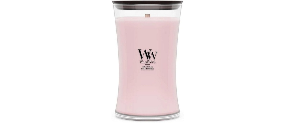 Woodwick Bougie parfumée Rose Blush Large Jar