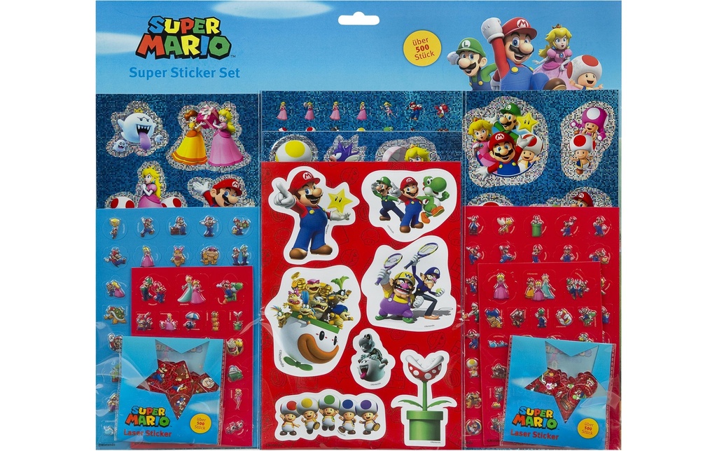 Undercover Autocollant à motif Super Mario 500 Pièce/s