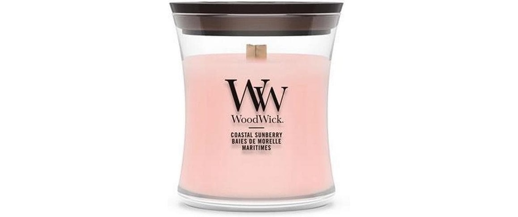 Woodwick Bougie parfumée Coastal Sunberry Mini Jar