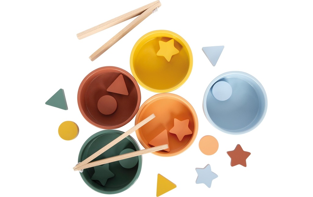 small foot Jeu de tri Montessori avec pinces