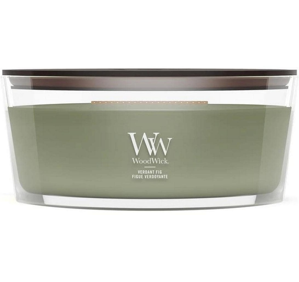 Woodwick Bougie parfumée Verdant Fig Ellipse