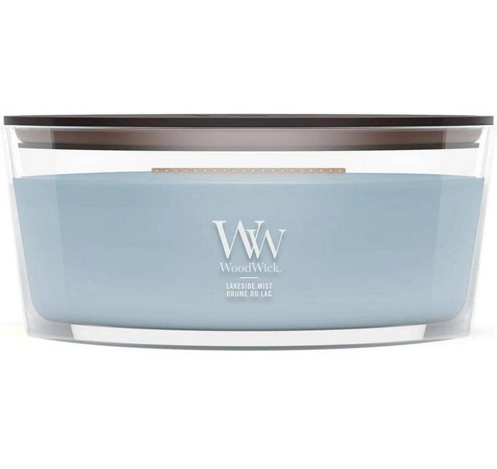 Woodwick Bougie parfumée Lakeside Mist Ellipse