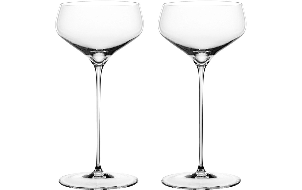Spiegelau Verre à champagne Hi-Lite Coupette 238 ml, 2 Pièce/s, Transparent