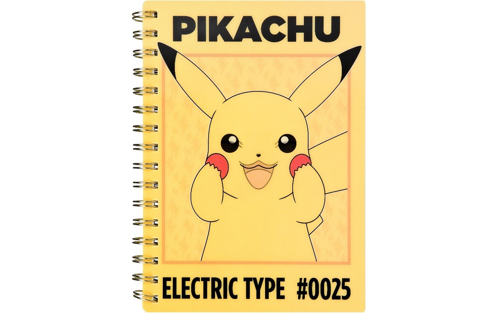 Undercover Carnet de notes Pokemon A5, À lignes, Noir/Jaune