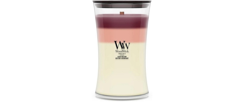 Woodwick Bougie parfumée Lush Nectar Trilogy Large Jar