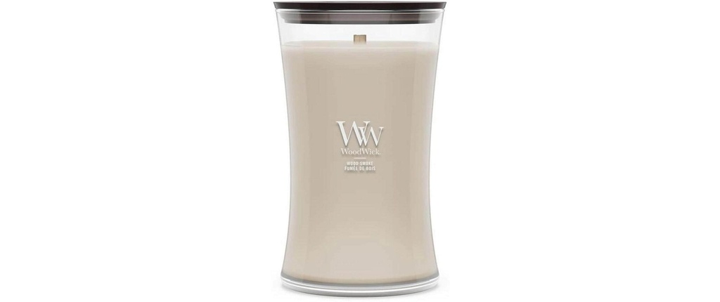 Woodwick Bougie parfumée Wood Smoke Large Jar