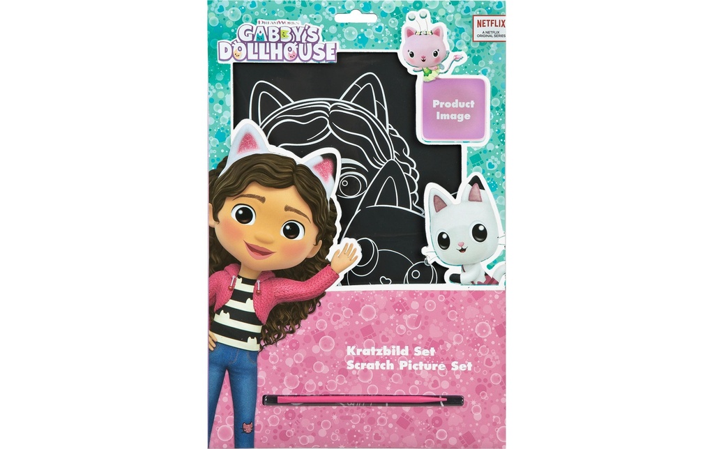 Undercover Articles pour fans Set d'images à gratter Gabby's Dollhouse