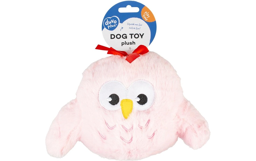 duvoplus Peluche Hibou Girl Rose