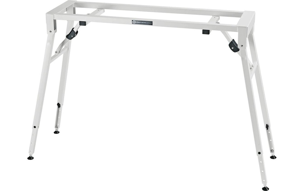 K&M Supports pour clavier 18953 réglable en hauteur, blanc