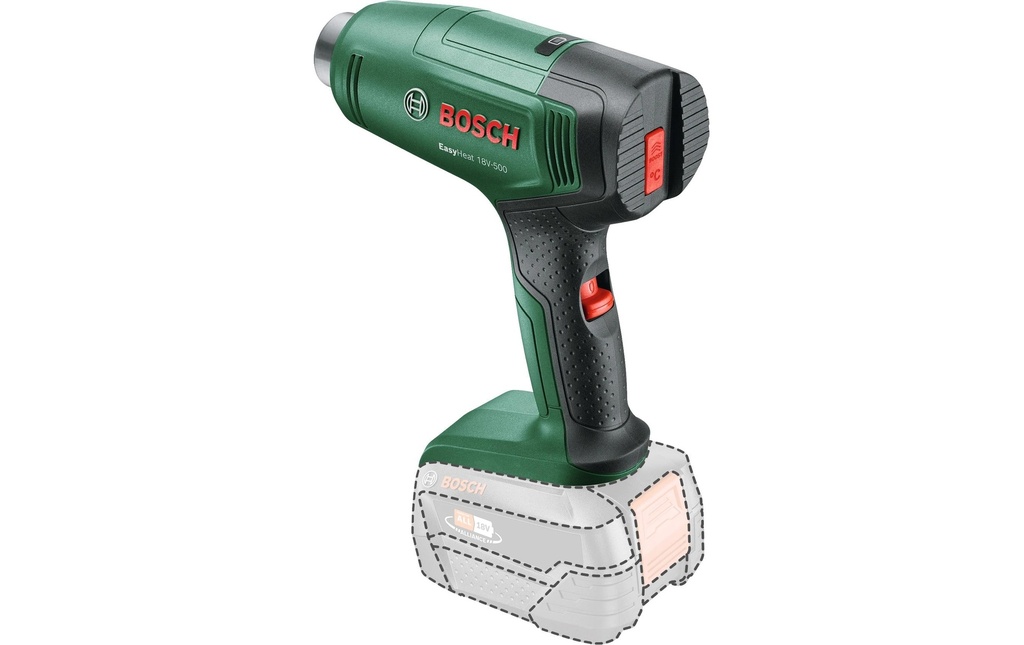 Bosch Ventilateur à air chaud à piles EasyHeat 18 V-500